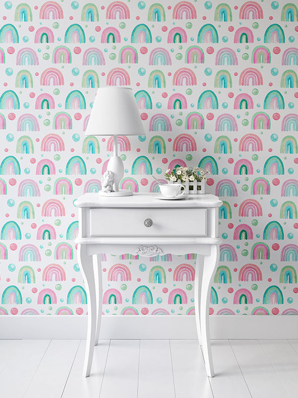 Pastel Rainbow Wallpaper - Murals Decor