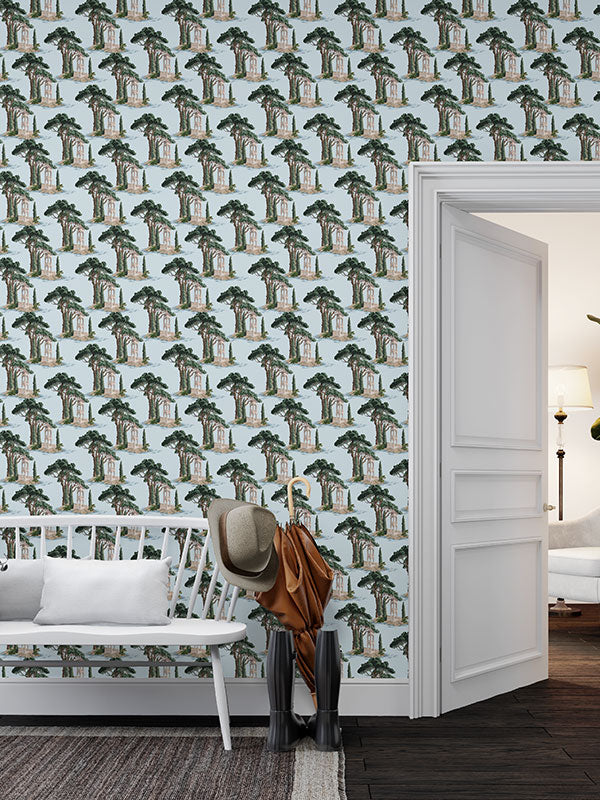 Alcove Toile Wallpaper