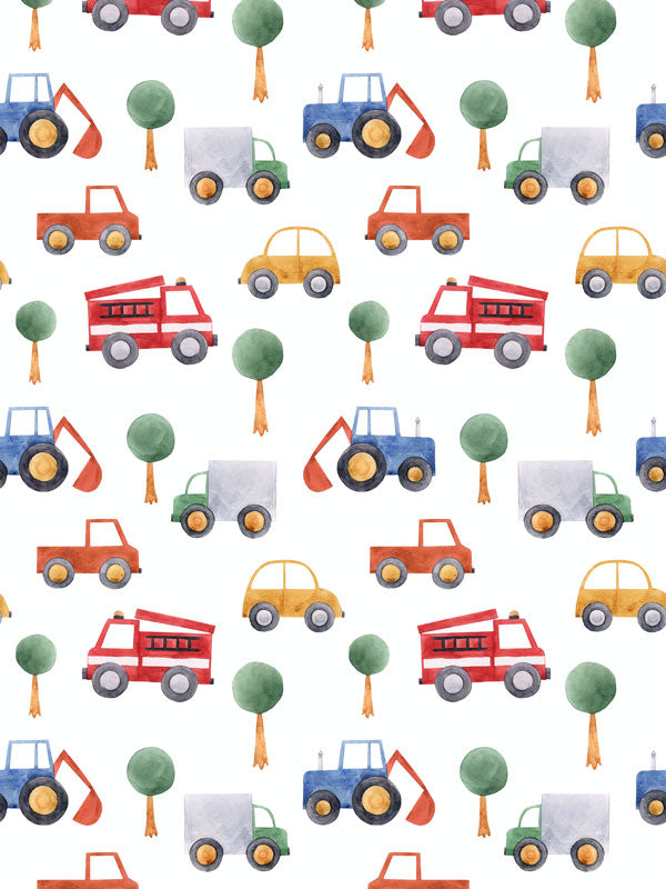 Baby Trucks and Cars Wallpaper