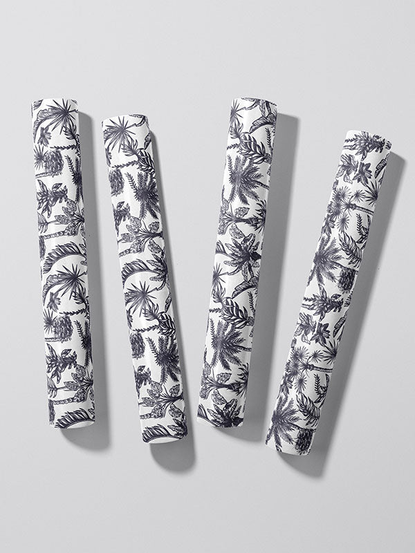 Banana Palm Toile Wallpaper