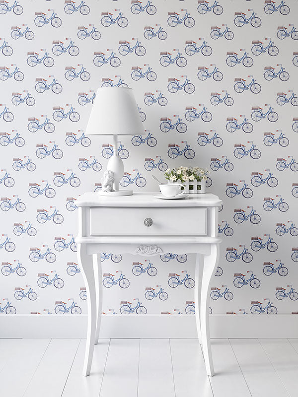 Blue Bicycle Wallpaper