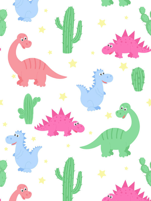 Bright Dinosaurs Wallpaper