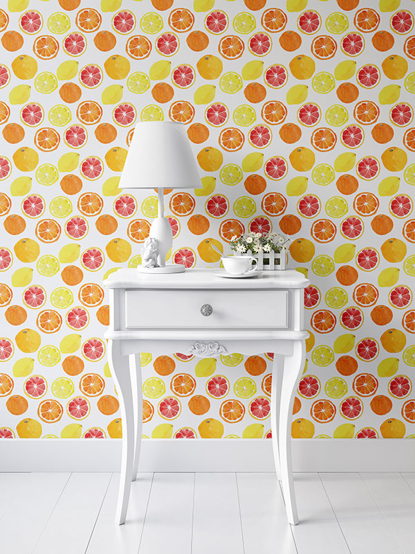 Citrus Watercolor Wallpaper