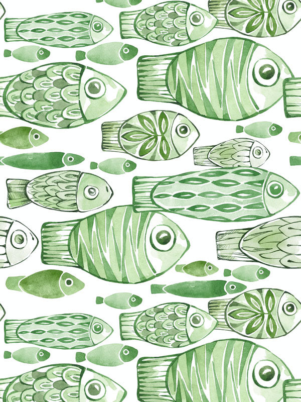 Green Fish Wallpaper