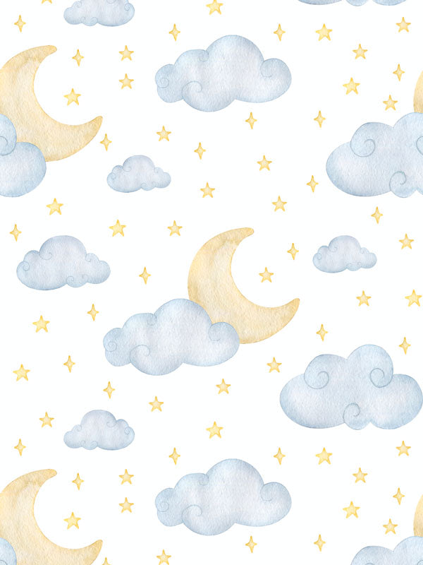 Moon and Stars Wallpaper