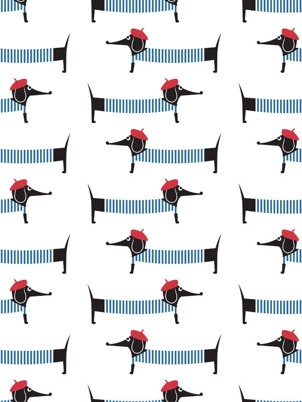 Parisian Dachshund Wallpaper