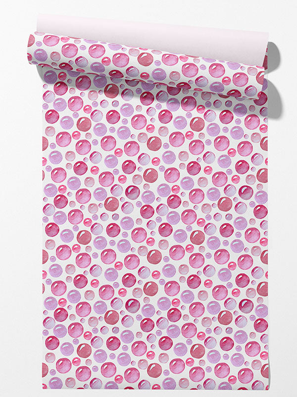 Pink Bubbles Up Wallpaper