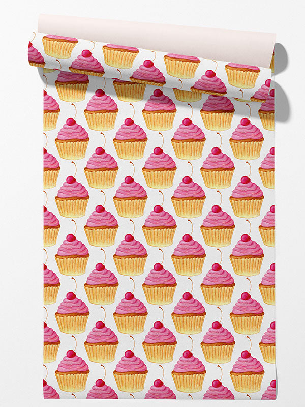 Pink Cupcake Wallpaper