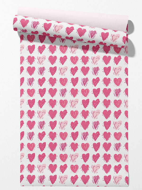 Pink Hearts Wallpaper