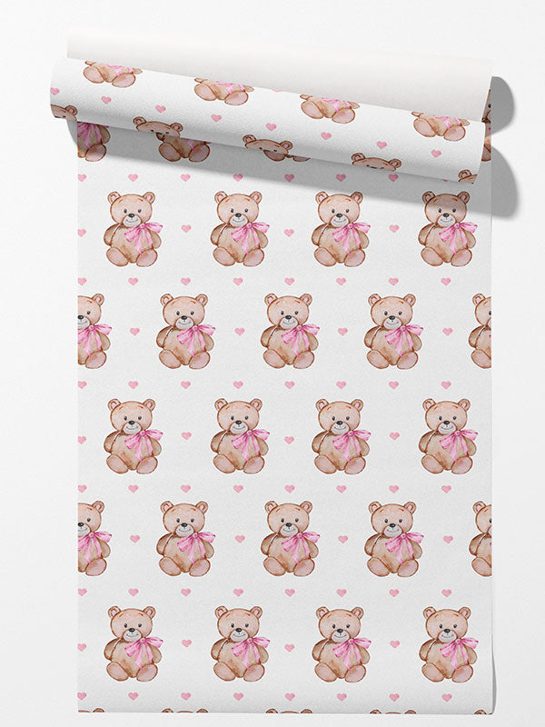 Pink Teddy Bear Wallpaper