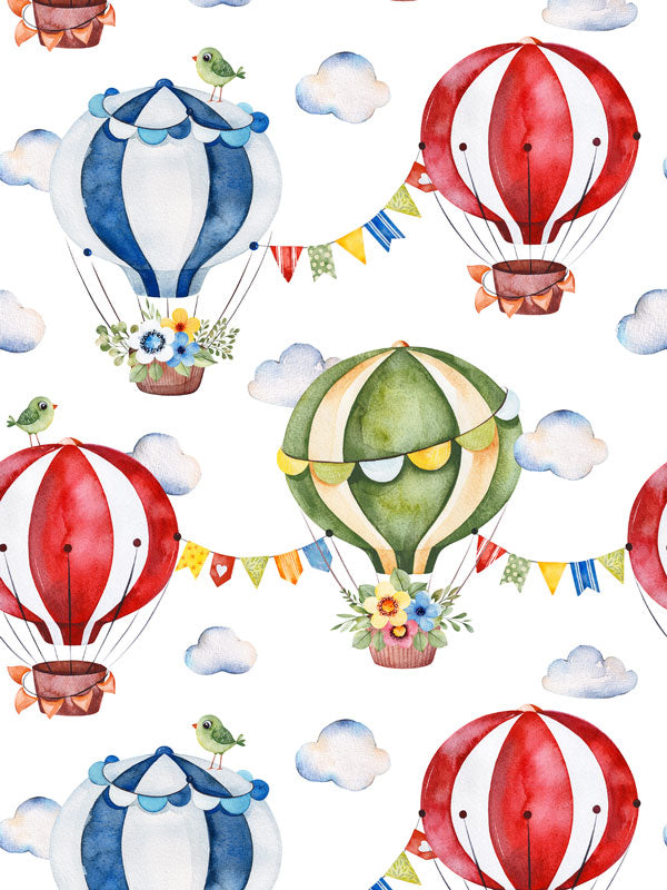 Primary Hot Air Balloon Wallpaper