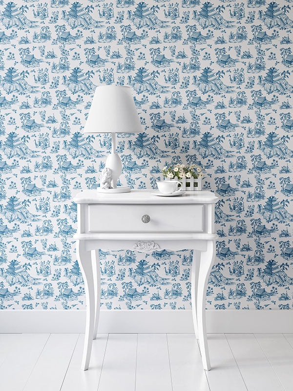 Rustic Chinoiserie Wallpaper