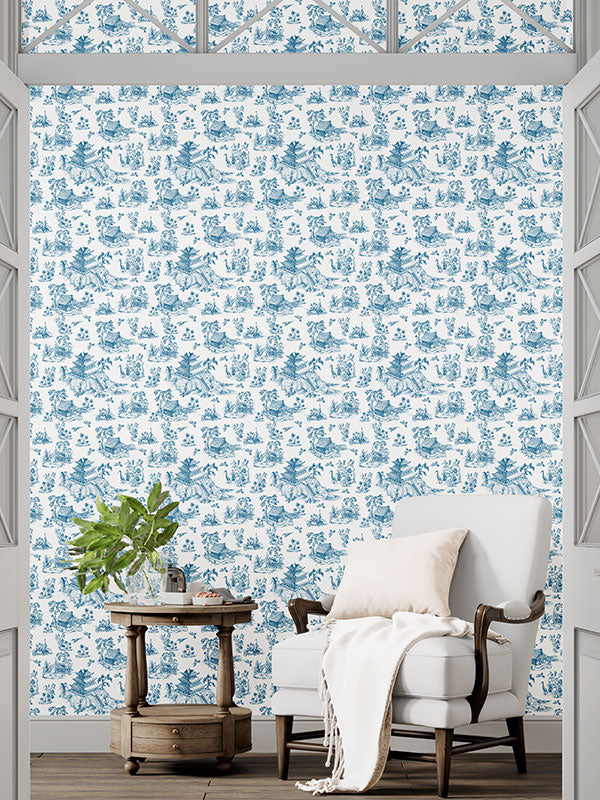 Rustic Chinoiserie Wallpaper