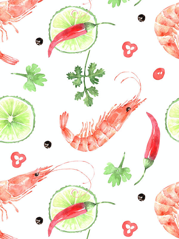 Shrimp Pepper Wallpaper