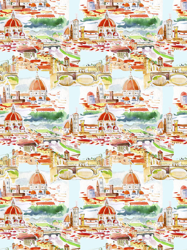 Venice Italy Toile Wallpaper