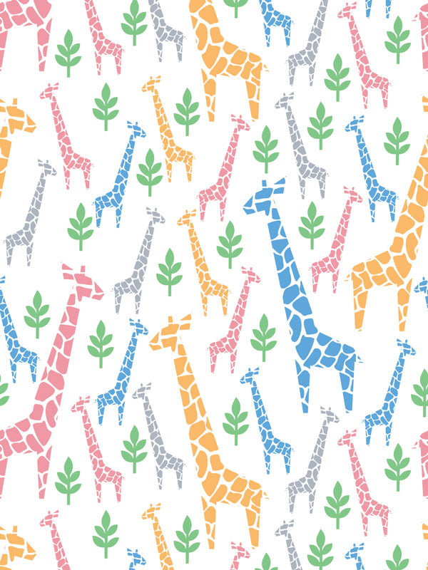 Whimsical Giraffe Wallpaper