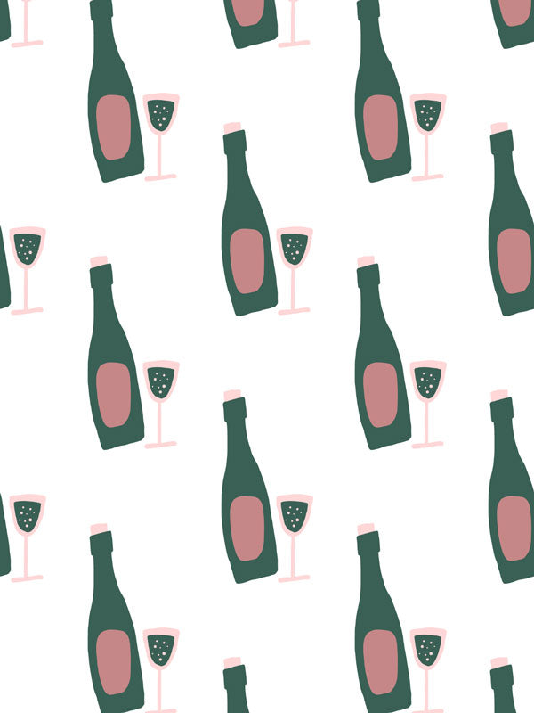 Wine Doodle Wallpaper