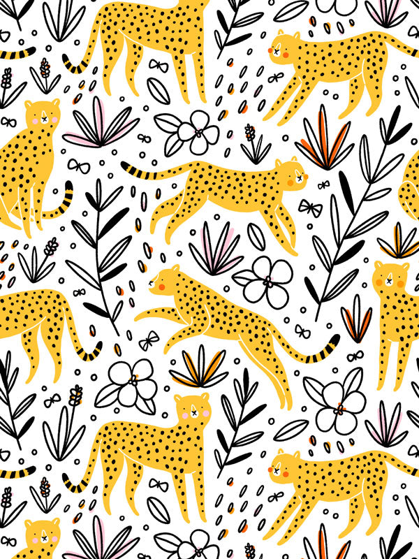 Yellow Cheetahs Wallpaper