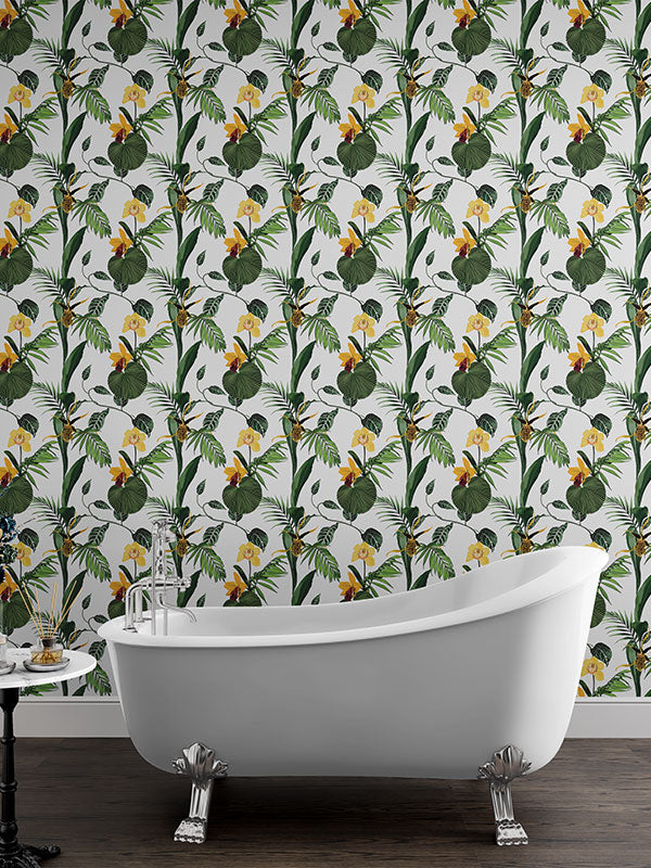 Yellow Tropical Wallpaper