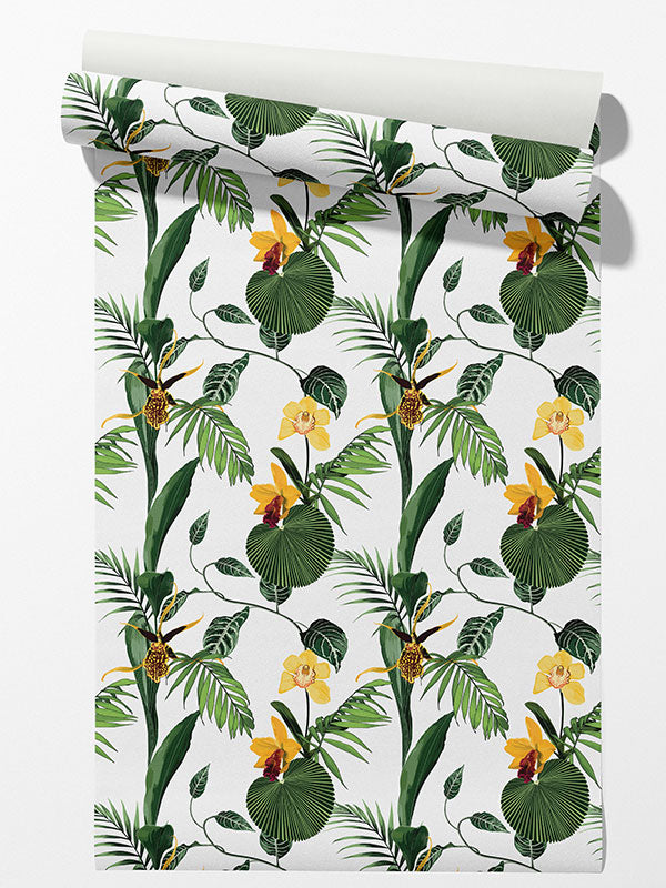 Yellow Tropical Wallpaper